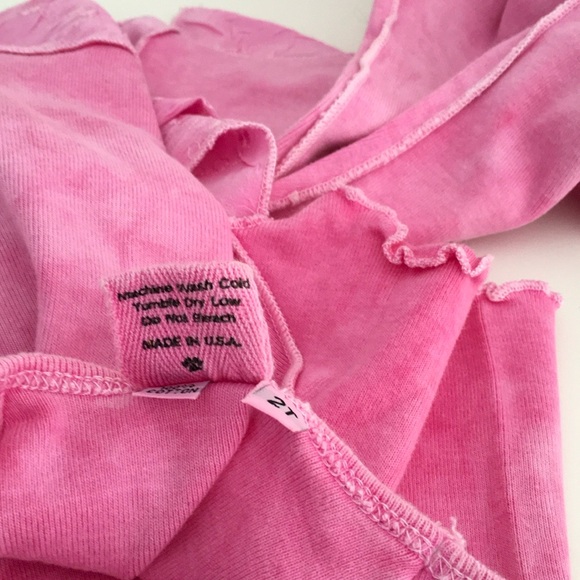 C.C. Clothing 100% Cotton Pink Two Piece Short Sleeves Toddler Outfit Size 2T - Picture 6 of 6